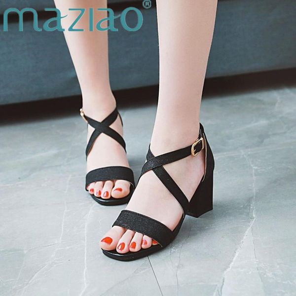 

maziao womens shoes summer glitter black silver high heel ladies summer sandals gold prom party sandals sandalia feminina