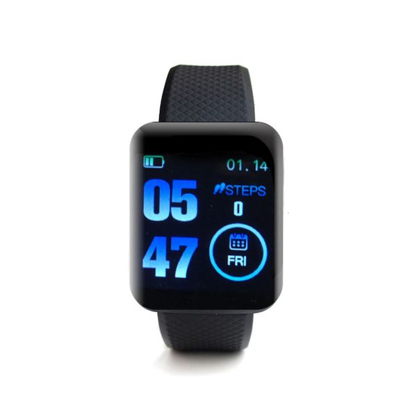 

d13 color screen smart bracelet sports watch 116 heart rate 1.3 inch blood prsure sleep meter step waterproof usb direct ch