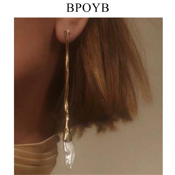 

dangle & chandelier bpoyb 2021 asymmetrical natural freshwater baroque pearl earrings for women in fashion long ab design drop, Silver
