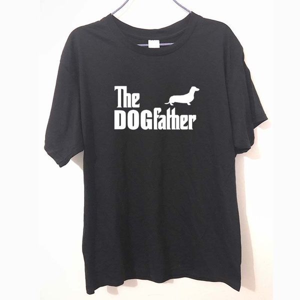

конструкторы балахон юмор печатного мужского dogfather такса колбаса собака смешной футболок толстовки
