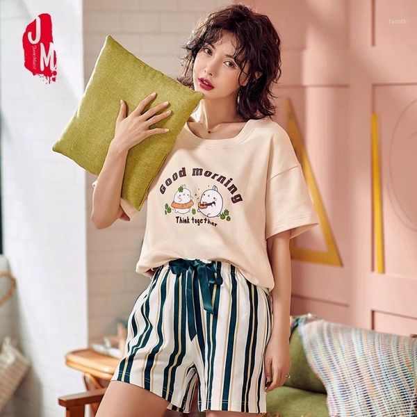 

women pajama sets 2019 summer 100% cotton cartoon short pyjamas homewear animal sleepwear pajama female pyjamas women shorts1, Black;red