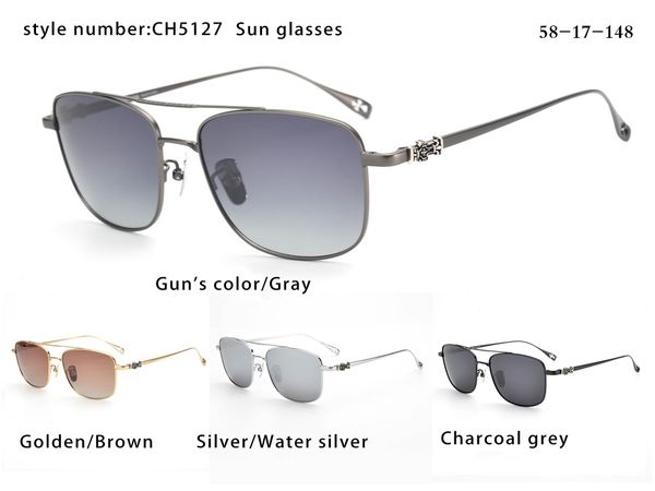 

fashion sunglasses beautiful sunglasses ch5127 titanium ultraviolet-proof multiple colors optional close to the skin no side effects, White;black