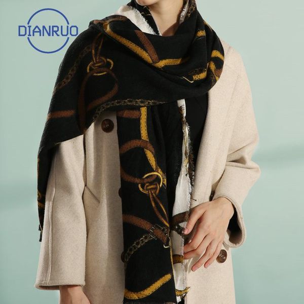 

dianruo women dark brown retro style grace print art scarf shawl loose long sleeve cardigan urban mature white-collar women r524, Blue;gray