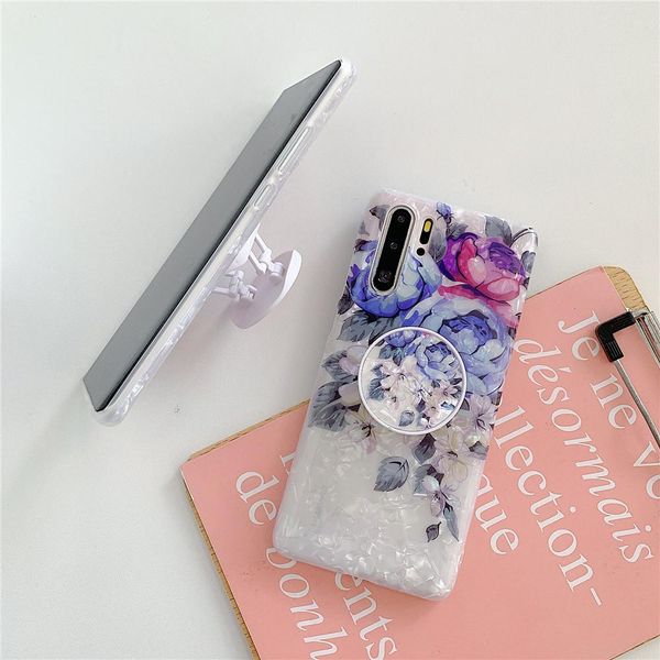 

flykylin держатель стенд чехол для samsung s8 s9 s10 s20 plus s10e примечание 8 9 10 plus s10 5g урожай цветочные листья jllfvy book2005