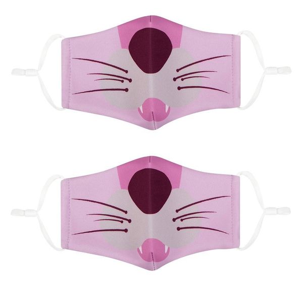 

2шт симпатичные маски для детей, девочек mouthmask моющийся cat дизайнер маска мода бинтов регулируемая maseczka maseczki mascsrillas wmtqnw