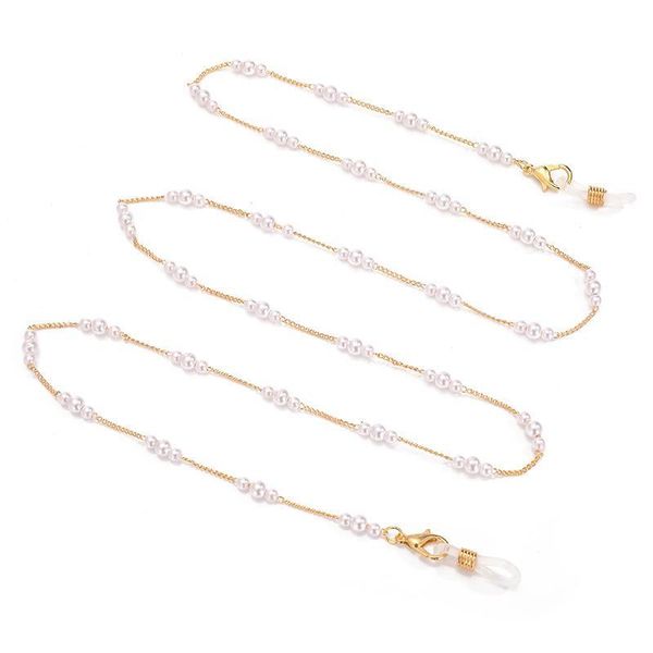 

2021 fashion jewelry fashion pearl glasses chain neck chain simple casual sunglasses accessories mask chain lanyard h jlllfk