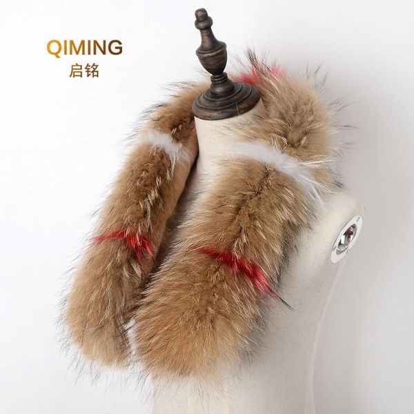 

woman genuine fur collar scarf for women winter luxury fur scarf 100% natural skin collar neck warmer custom made, Blue;gray