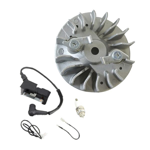 

flywheel & ignition coil with wires & spark plug for husqvarna 365 371 372 372xp 359 chainsaw