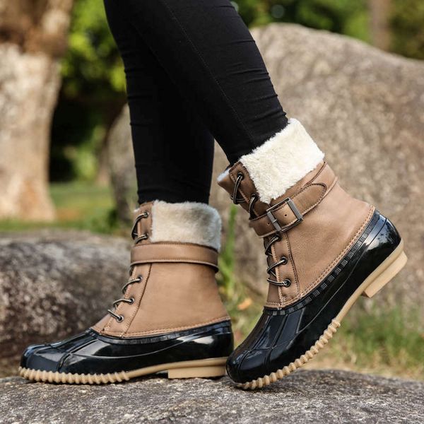 

2020 winter boots women casual shoes mid-calf waterproof snow boots wedges warm female shoes woman footwear chaussures t4, Black