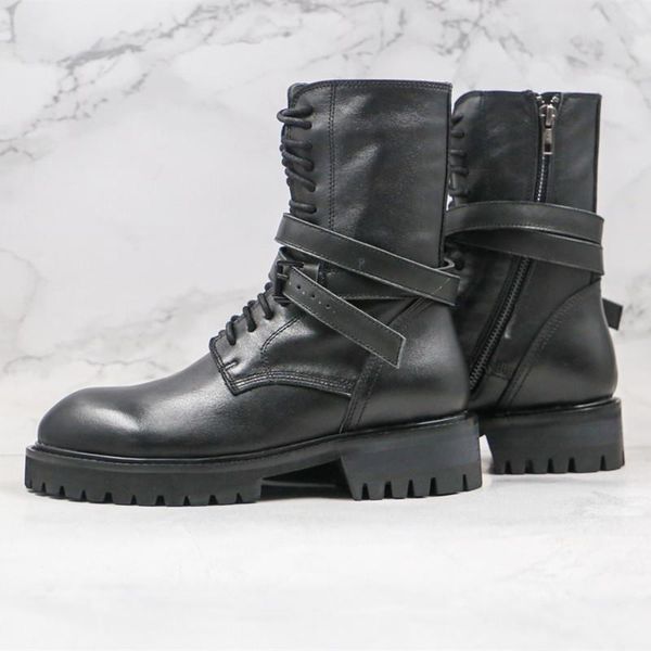 

2020 winter new anti-splash martin boots non-slip wear-resistant boots fashion personality cool girls first choice martin boots, Black