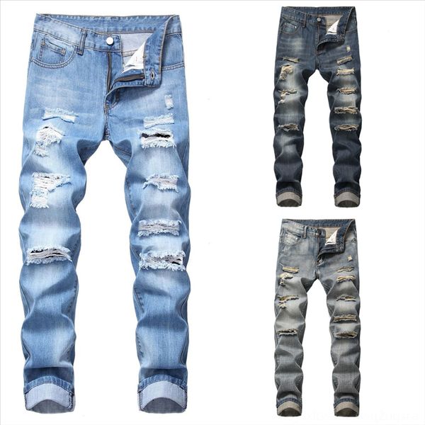 

ndnaq sknny ripped men hole hole s luxury dener hombre jeans clothing slim skinny man casual denim pants casual jeans ropa denim men, Black