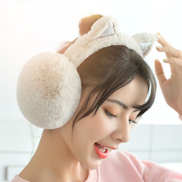 

earmuff winter female lovely wrap warm korean plush ear cover send girlfriend