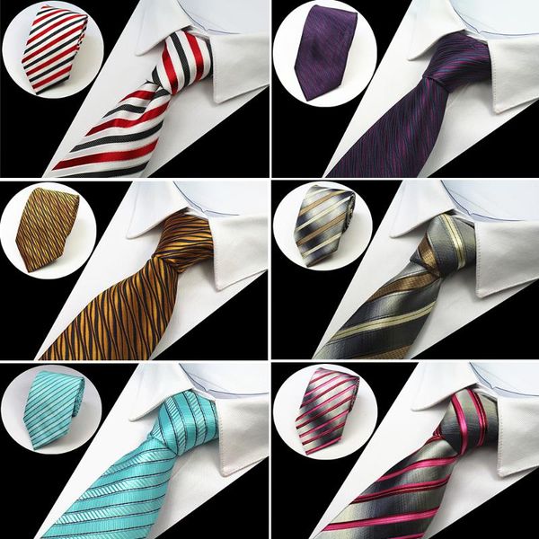 

neck ties rbocomen's classic 8cm necktie blue striped tie black floral yellow & purple silvery for business red wedding, Blue;purple