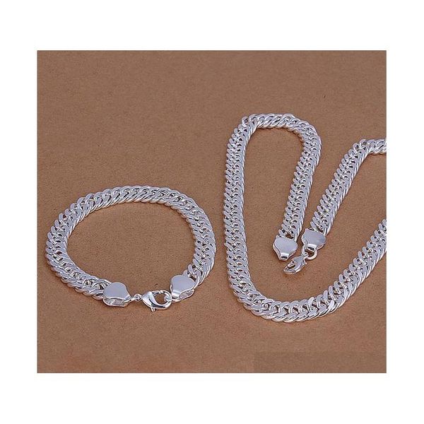 

wholesale - christmas gift 925 sterling silver fashion necklace+earrings set qs094 vxtuq