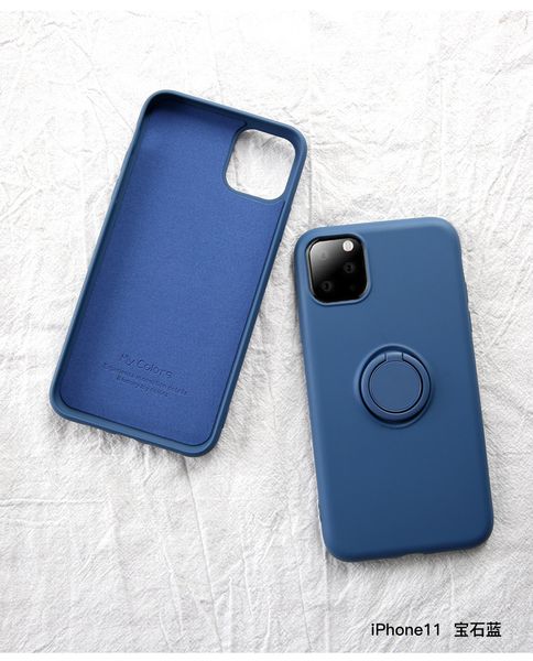 

2020 newst жидкого силикон телефон дело для iphone 11 pro max xs xr x 8 7 plus корпуса с палец кольцом пряжки противоударно брони обложкой
