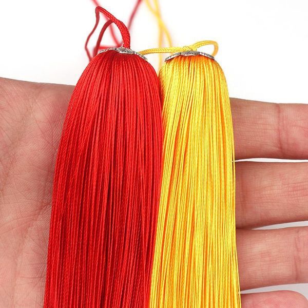 

2pcs pack 17cm silk tassel fringe brush curtains diy crafts gift tassel finding pendants jewelry making sew curtain accessories h qylatb