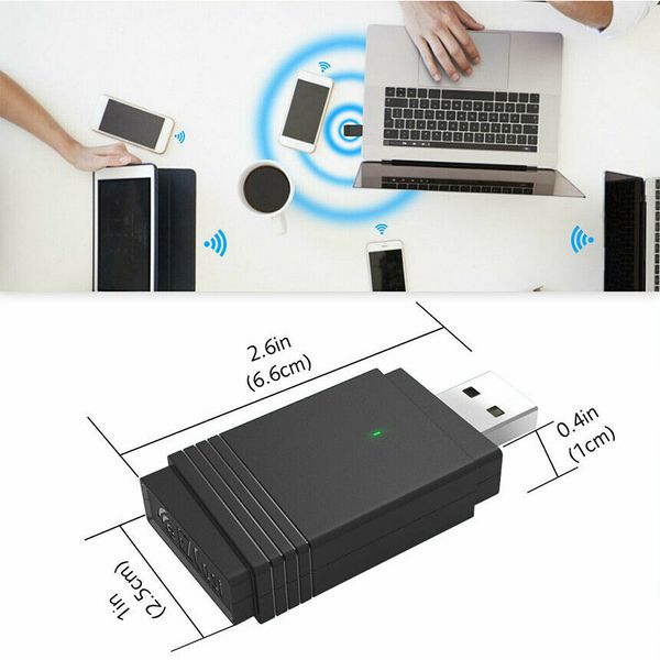 

1200mbps wireless wifi adapter usb 3.0 dongle dual band 5g/2.4g bluetooth 5.0 pc