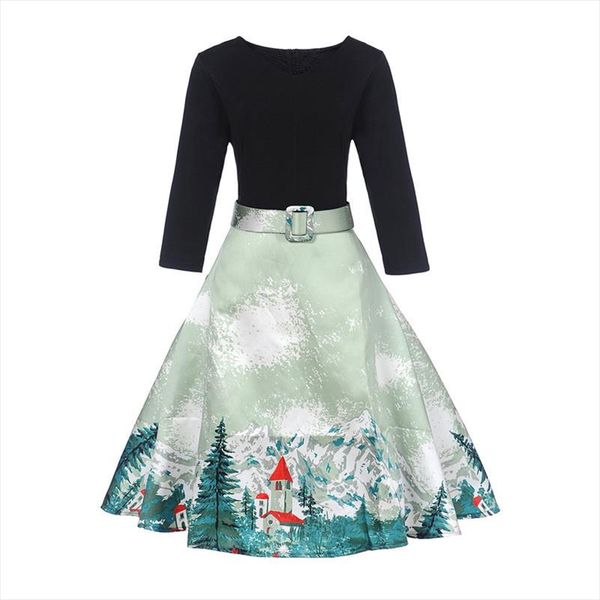

2020 new design women dress vintage party korean knitted asymmetric kawaii work new gothic sale office 50119, Black;gray