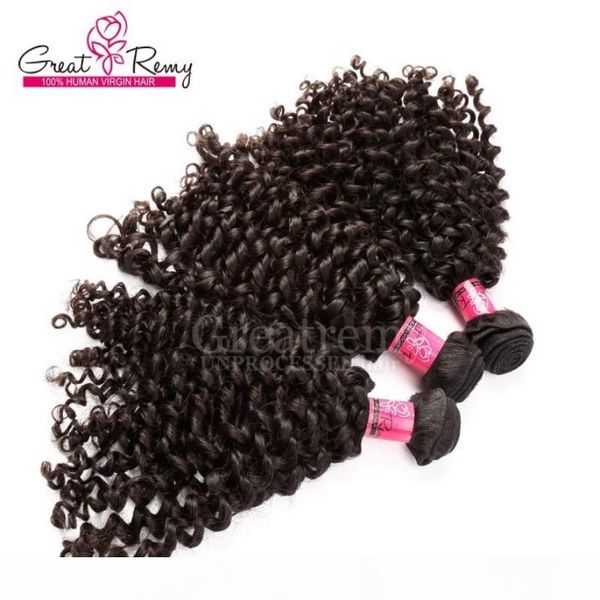 

3pcs lot unprocessed curly wave 100 brazilian hair weave 7a good quality hair extensions greatremy perfect curl hair for black women