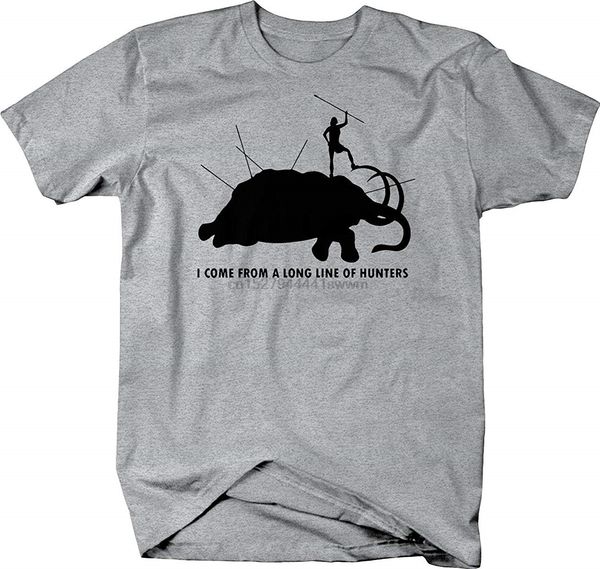 

прихожу из длинной линии hunters wolly mammoth caveman футболка мужчины футболка great качества funny man хлопка спорта с капюшоном толстовк