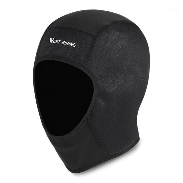 

cycling caps & masks riding helmet hat warm cap windproof biking portableÂ outdoor sport waterproof fleece dustproof parts for west biking1, Black