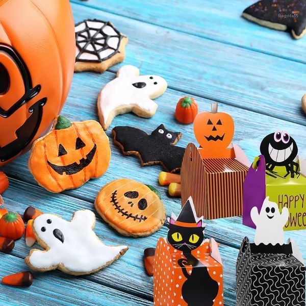 

25pcs halloween candy cookie box black cat storage box for halloween party1