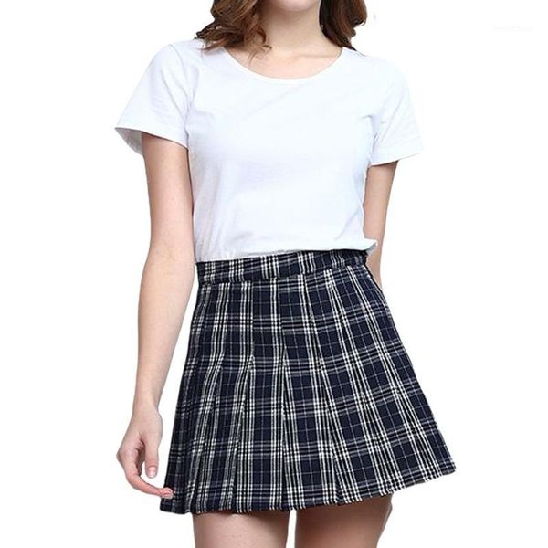 

women fashion plaid mini skirt ladies female stylish skirt for party shopping daily wear1, Black