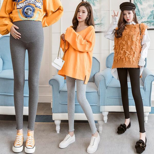 

women's leggings kinds of underpants for pregnant women in autumn and winter, Black