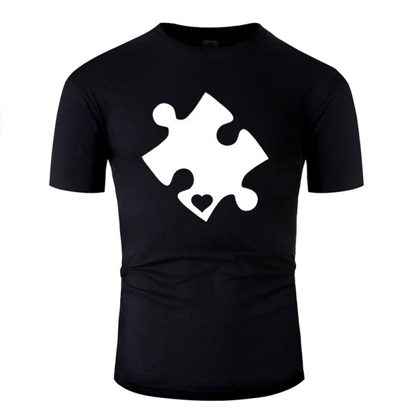 

autism awareness heart cut puzzle support autism t slogan t shirt for men hipster men t-shirts black sport hooded sweatshirt hoodie