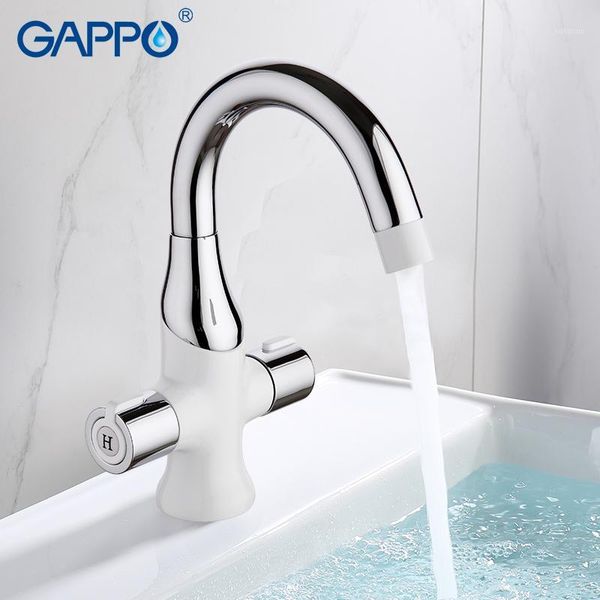

gappo basin faucet white basin mixer sink tap bathroom faucet mixer waterfall bath water deck mounted armatur1