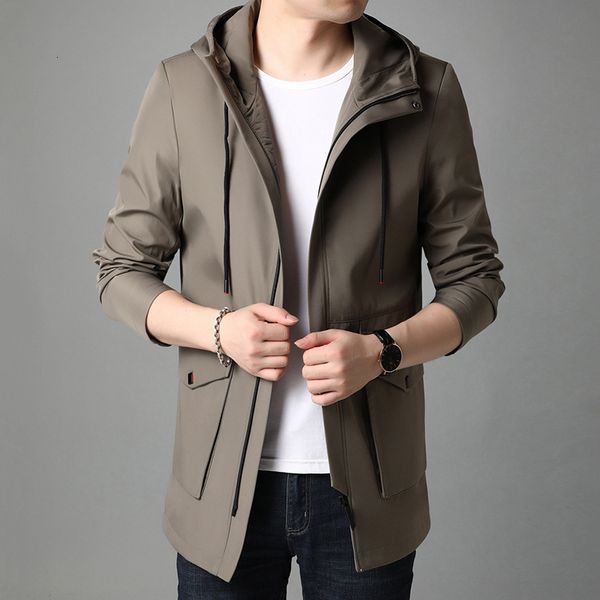 

autumn winter coat men's 2020 new korean fashion windbreaker casual and handsome, Black;brown
