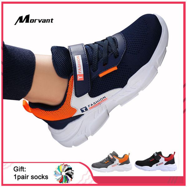 

breathable sport boys sneakers mesh comfortable kids soft bottom non-slip running shoe casual children's shoes, Black;red