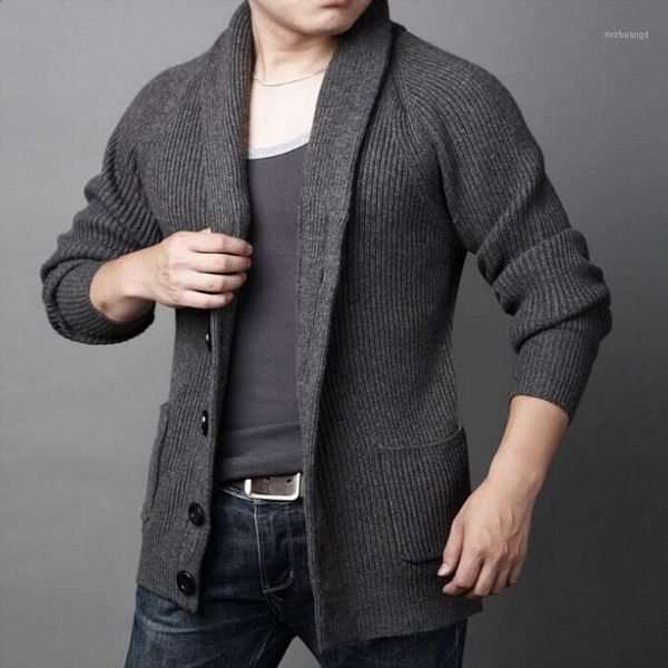 

vxo men autumn plus size cardigans men casual sweater thick warm autumn winter male single breasted cardigan masculino1, White;black