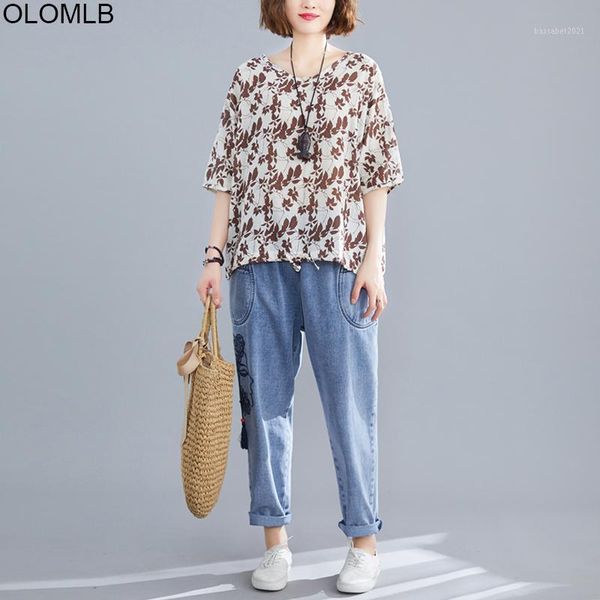 

women's t-shirt vintage print cotton linen t shirts 2021 summer vogue women plus size harajuku shirt funny femme 1, White