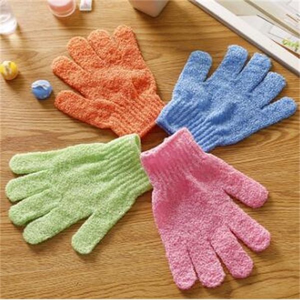 

moisturizing spa skin care glove exfoliating cloth scrubber face body bath gloves cca7794 1000pcs