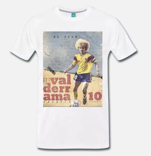 

carlos valderrama colombia calcio vintage anni 80 1 s m l xl 2xl 3xl hoodie designers t shirts sweatshirt
