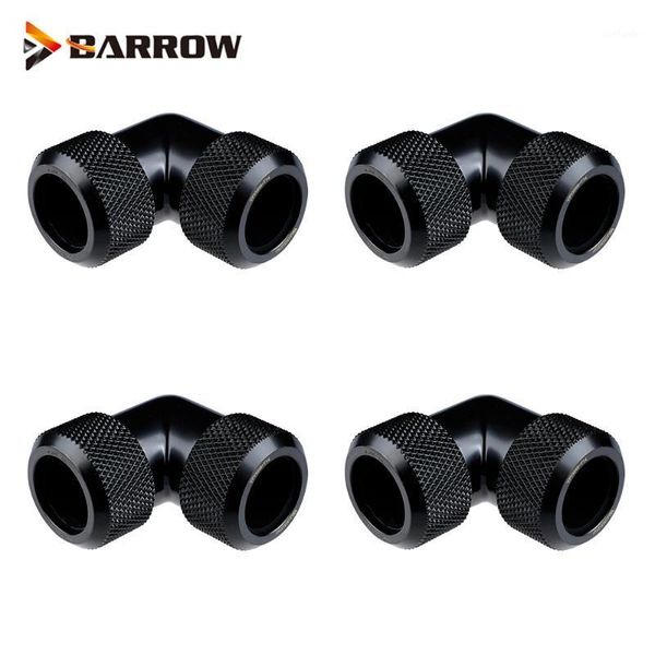 

fans & coolings 4pcs barrow g1/4" dual 10x14mm,12x16mm petg pmma metal hard tube anti off with elbow 90 degree fittings,outer diameter