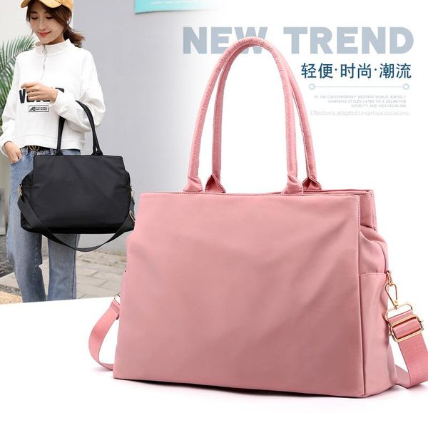

small fresh shoulder bag women bag fashion literary fan waterproof nylon large capacity lightweight shopping women's handbag