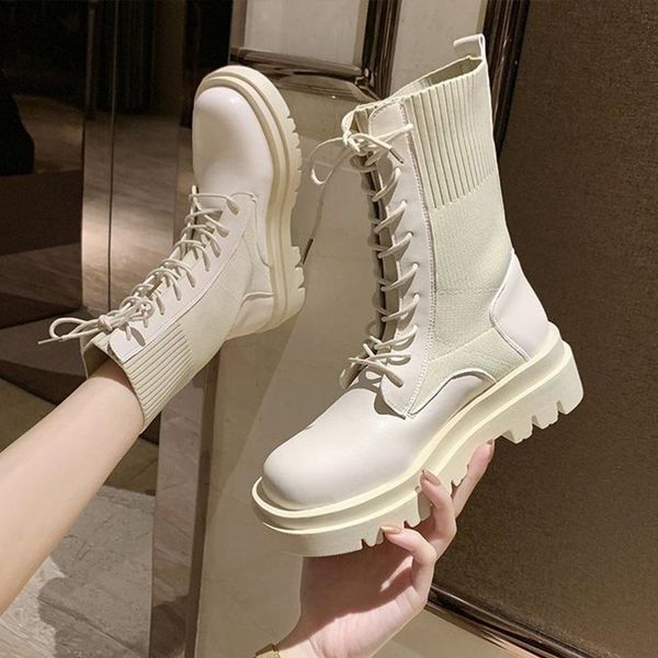 

women pu leather ankle boots ladies lace up platform zipper fashion shoes woman casual comfort locomotive boots female shoe, Black