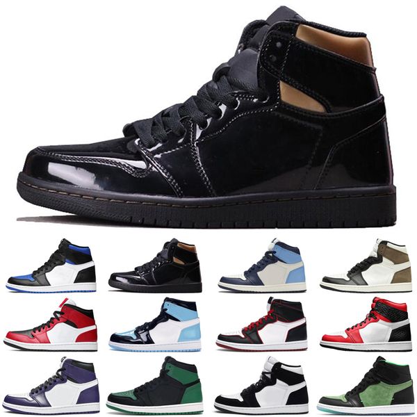 

new satin jordan retro 1 1s jumpman air men women basketball shoes dark mocha snake unc bloodline mens trainers sports sneakers