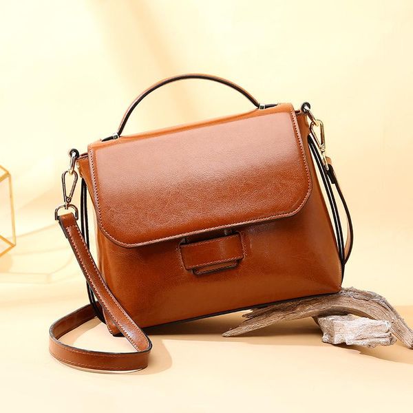 

genuine leather bag women handbag vintage shoulder bag designer shoulder messenger bags simple style