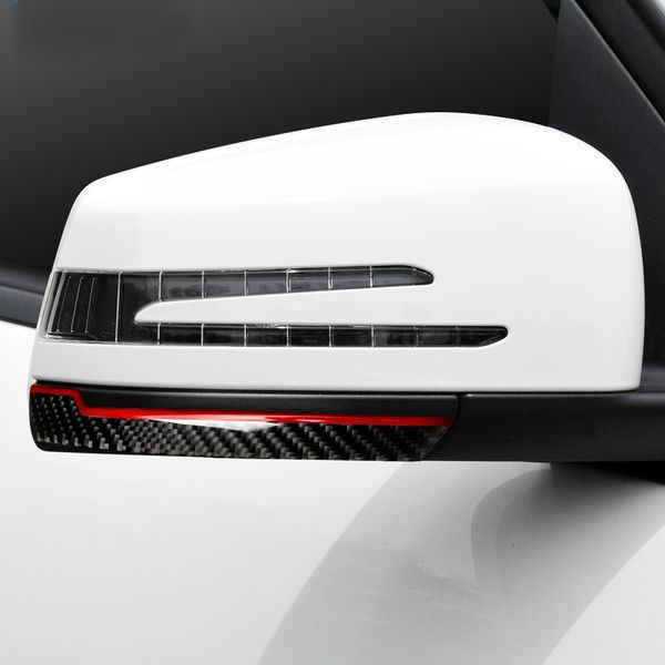 

carbon fiber rearview mirror anti-rub strips anti-collision protector sticker for benz mercedes w204 w212 a/b/c/e/g gla gle glk