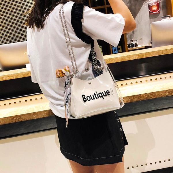 

transparent women's handbags shoulder messenger beach cross-body bag casual shopping bags drop shipping