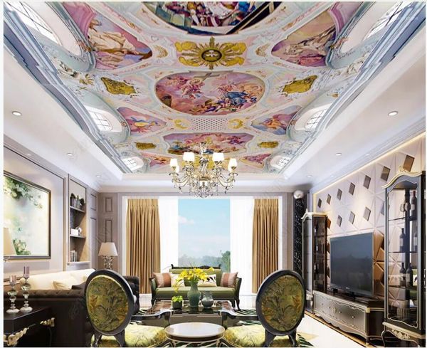 

3d ceiling murals wallpaper custom p angel's blessing myths and legends decor living room 3d wall mural wallpaper for walls1