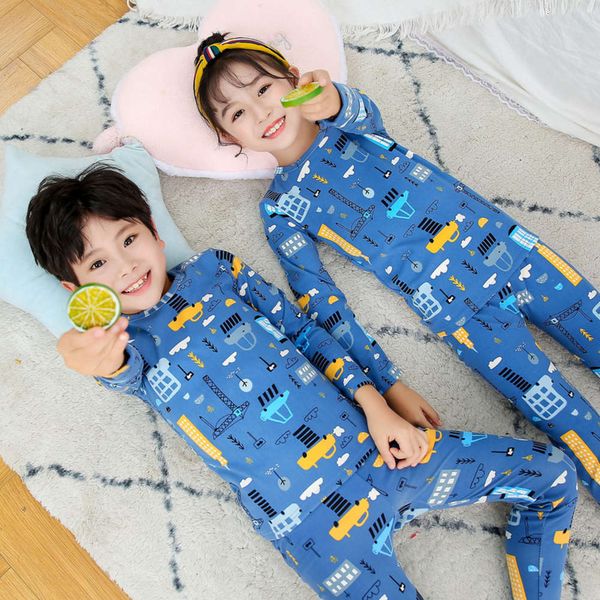 

new thermal underwear children's 2020 set autumn 0loy, Blue;red