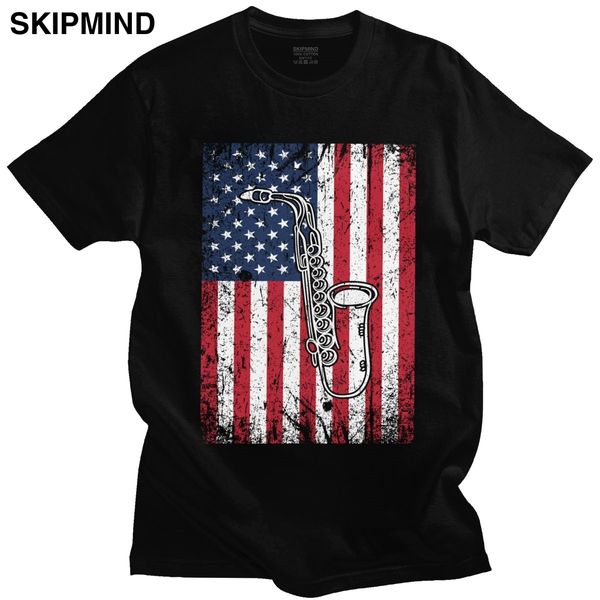 

saxophone shirt american flag 4th of july tshirt soft casual t shirt short sleeve saxophonist gift tee sport hooded sweatshirt hoodie