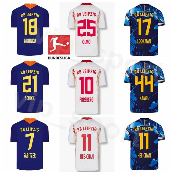 

2020 2021 футбол rbl 18 kits рубашки christopher nkunku джерси 14 патрика шик 7 забитцер 27 konrad laimer werner форсберг футбола, Black;yellow