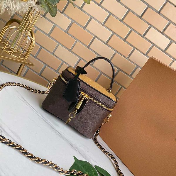 

ladies cosmetic bags box bag shoulder bags female designer leather handbag 919 shoulder bag messenger bag m42264