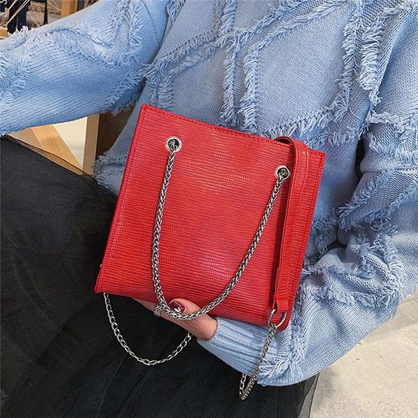 

luxury handbag european fashion lady tote bag new quality pu leather women's designer handbag chain shoulder messenger bags