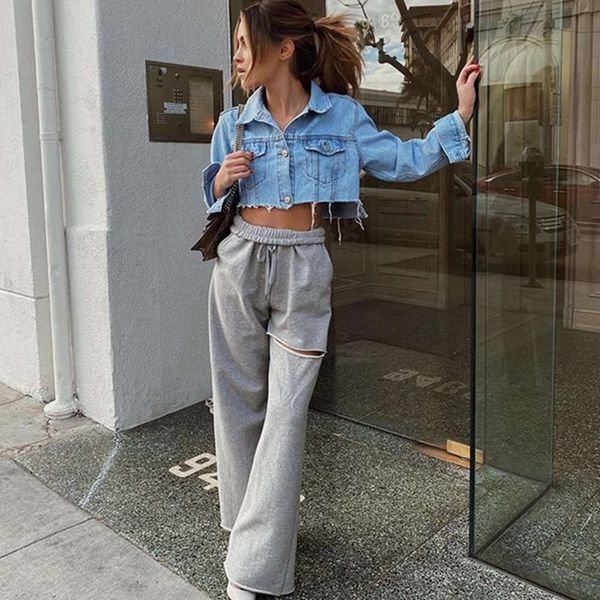 

2021 new fashion casual wide leg pants for women, Black;gray